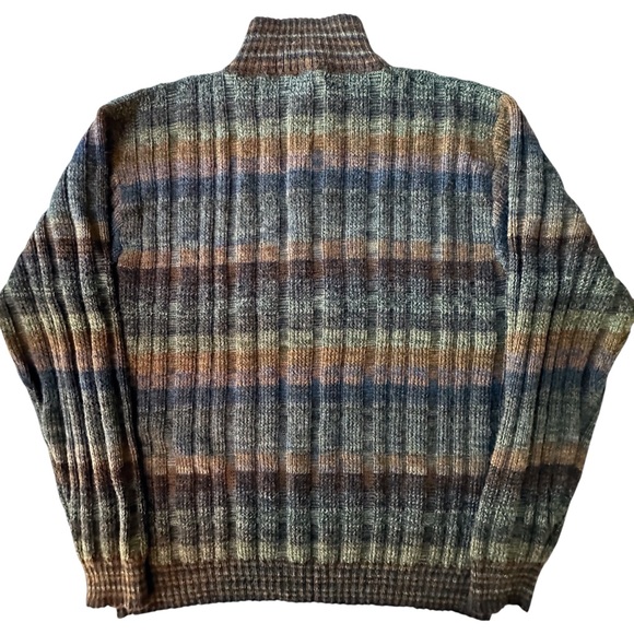 NOVICA Peruvian Alpaca Traveler Quarter Zip Stripe Sweater Men’s XL - Picture 10 of 14